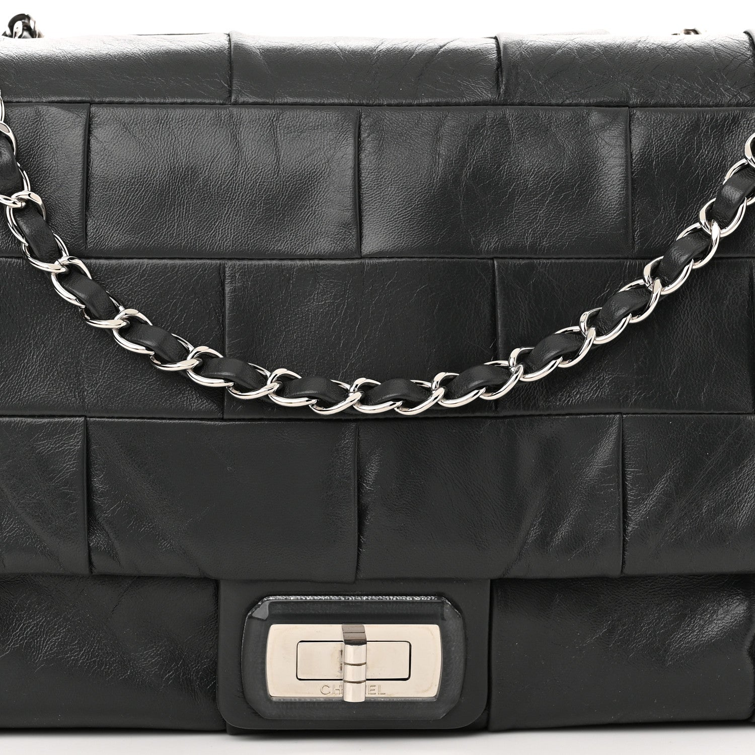 Chanel Lambskin Igloo Single Flap Dark Grey 6 of 9