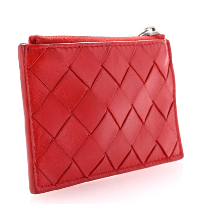 Bottega Veneta Nappa Intrecciato Key Case Red 3 of 6