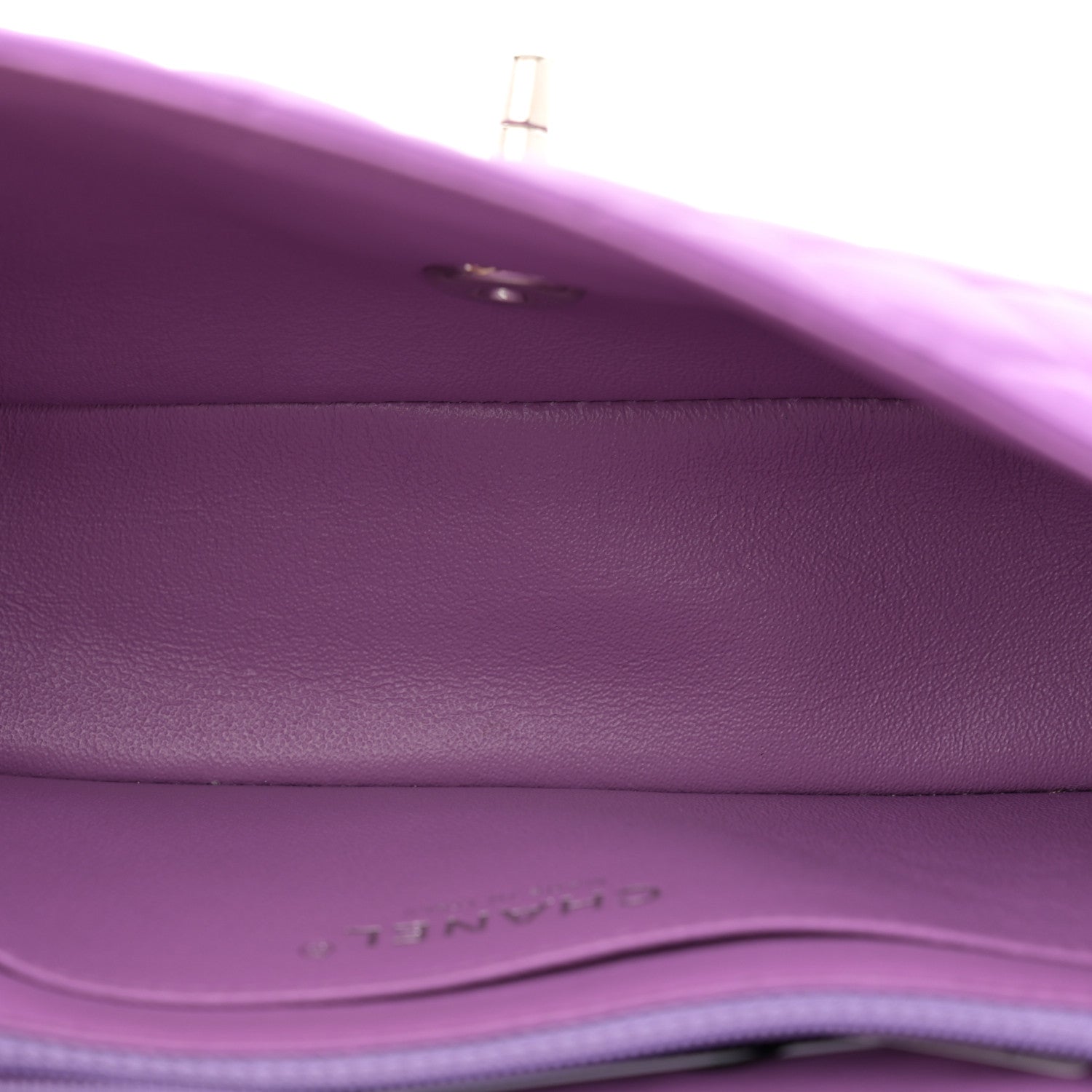 Chanel Lambskin Quilted Mini Rectangular Flap Purple 5 of 11