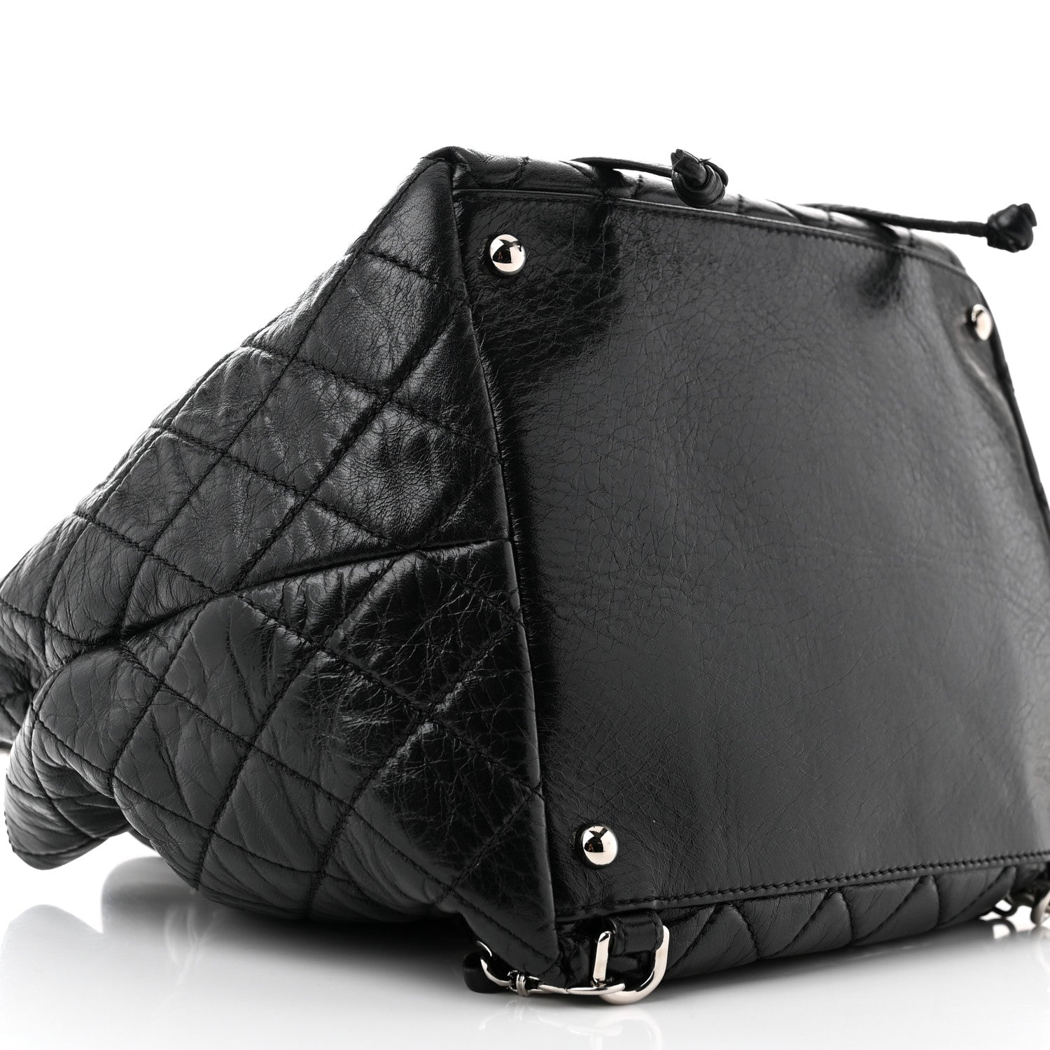 Chanel Glazed Calfskin Quilted Beijing Backpack Black 9 of 13