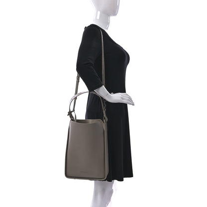 Balenciaga Calfskin Logo Embossed Small Tool 2.0 North-South Tote Taupe 3 of 12