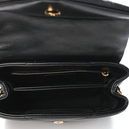 Saint Laurent Calfskin Y Quilted Monogram Toy Loulou Crossbody Bag Black 4 of 4