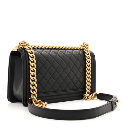 Chanel Caviar Quilted Medium Boy Flap Black 3 of 10
