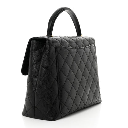 Chanel Caviar Quilted Jumbo Kelly Flap Black 3 of 14