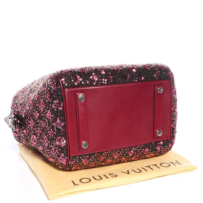 Louis Vuitton Sequin Monogram Sunshine Express North South Burgundy 4 of 7