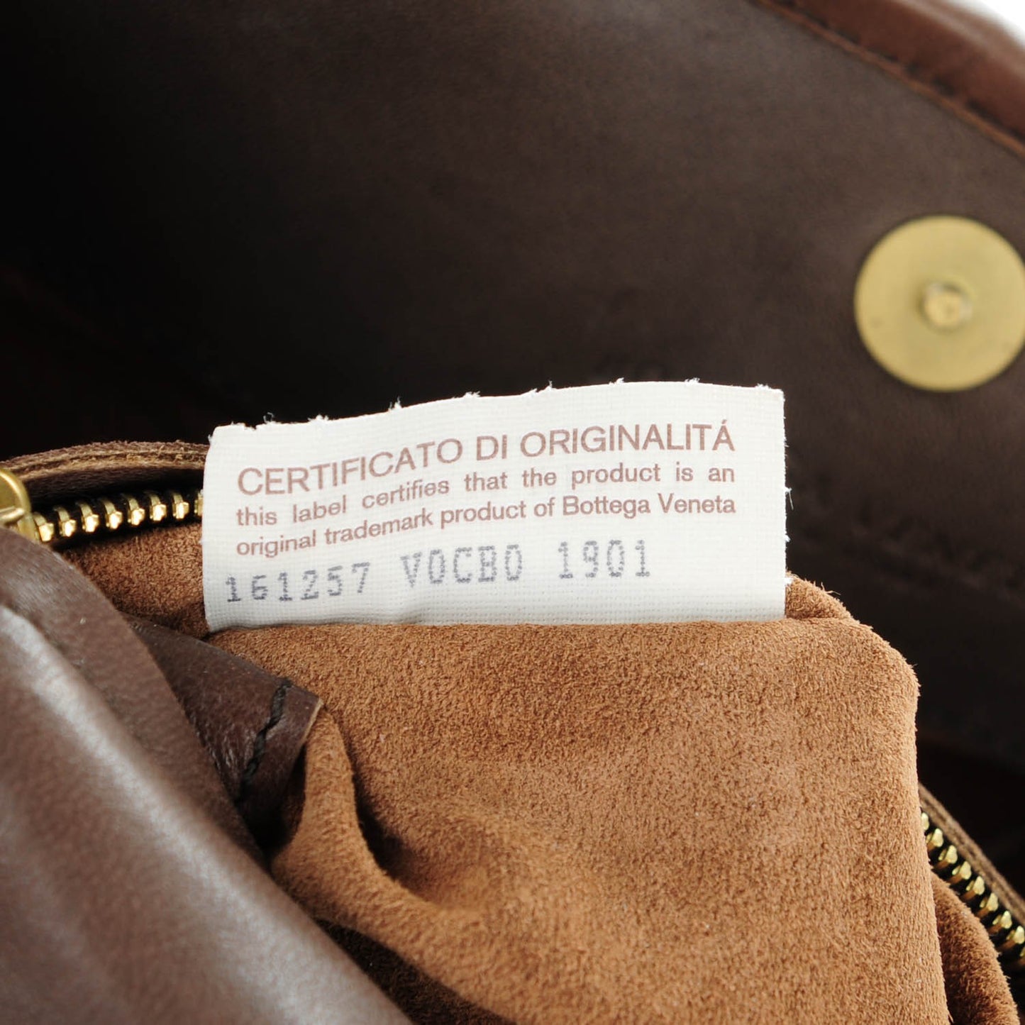 Nappa Intrecciato Small Chain Shoulder Bag Brown