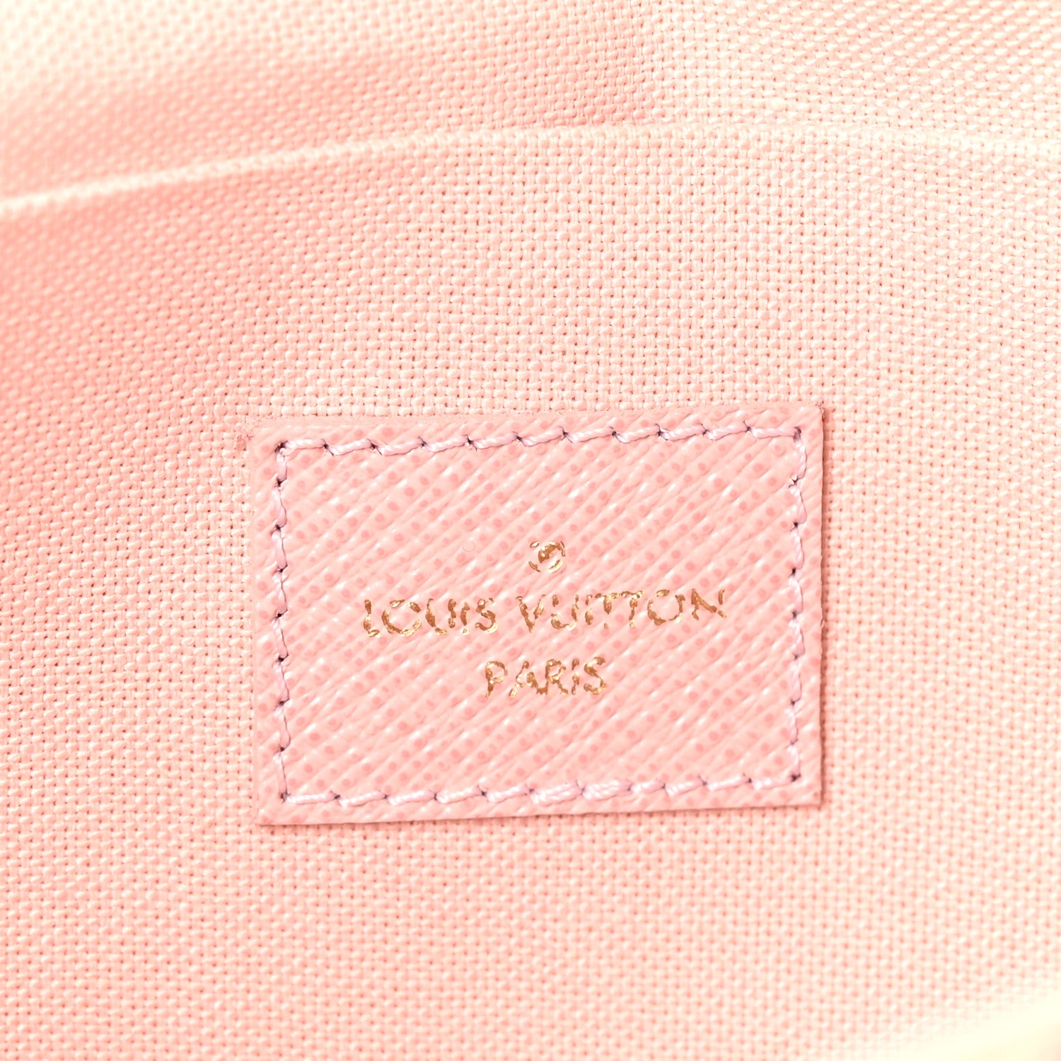 Louis Vuitton Damier Azur Pochette Felicie Chain Wallet Rose Ballerine 7 of 10