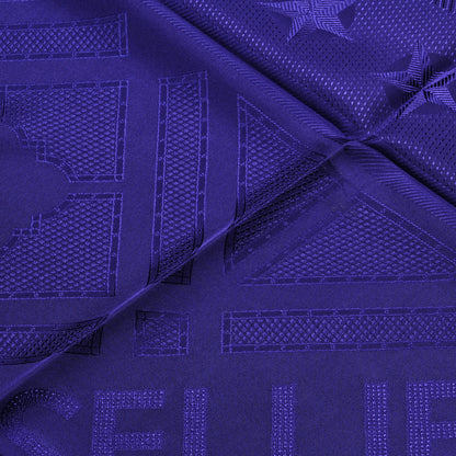 Hermes Silk Sellier Scarf 90 Dark Blue 5 of 5