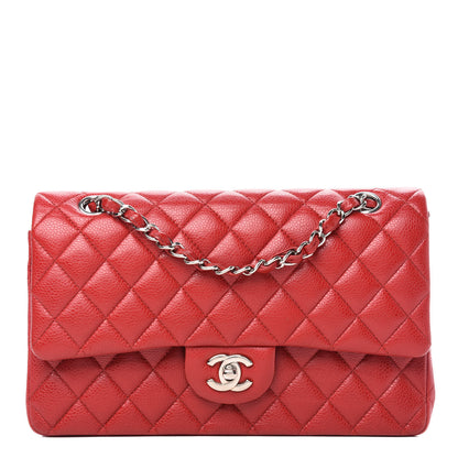 Chanel Caviar Quilted Medium Double Flap Red 1 of 17