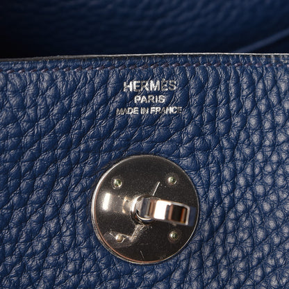 Hermes Taurillon Clemence Lindy 26 Bleu Nuit 6 of 8