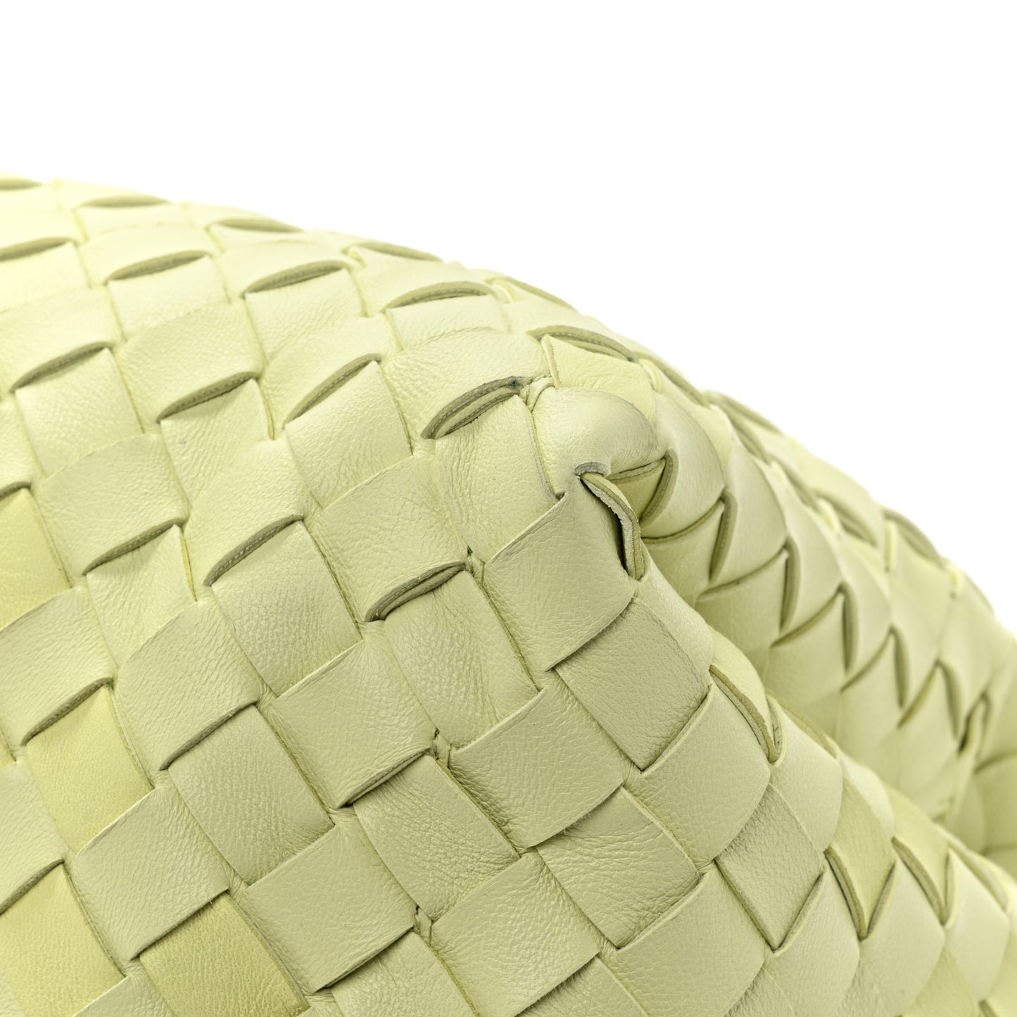 Nappa Intrecciato Tuck Lemon Washed