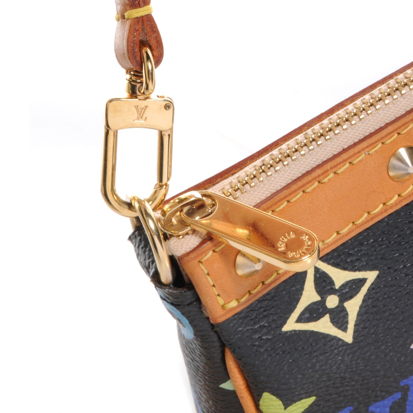 Monogram Multicolor Pochette Accessories Black