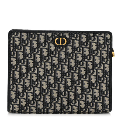 Christian Dior Oblique 30 Montaigne Pouch Blue 1 of 6