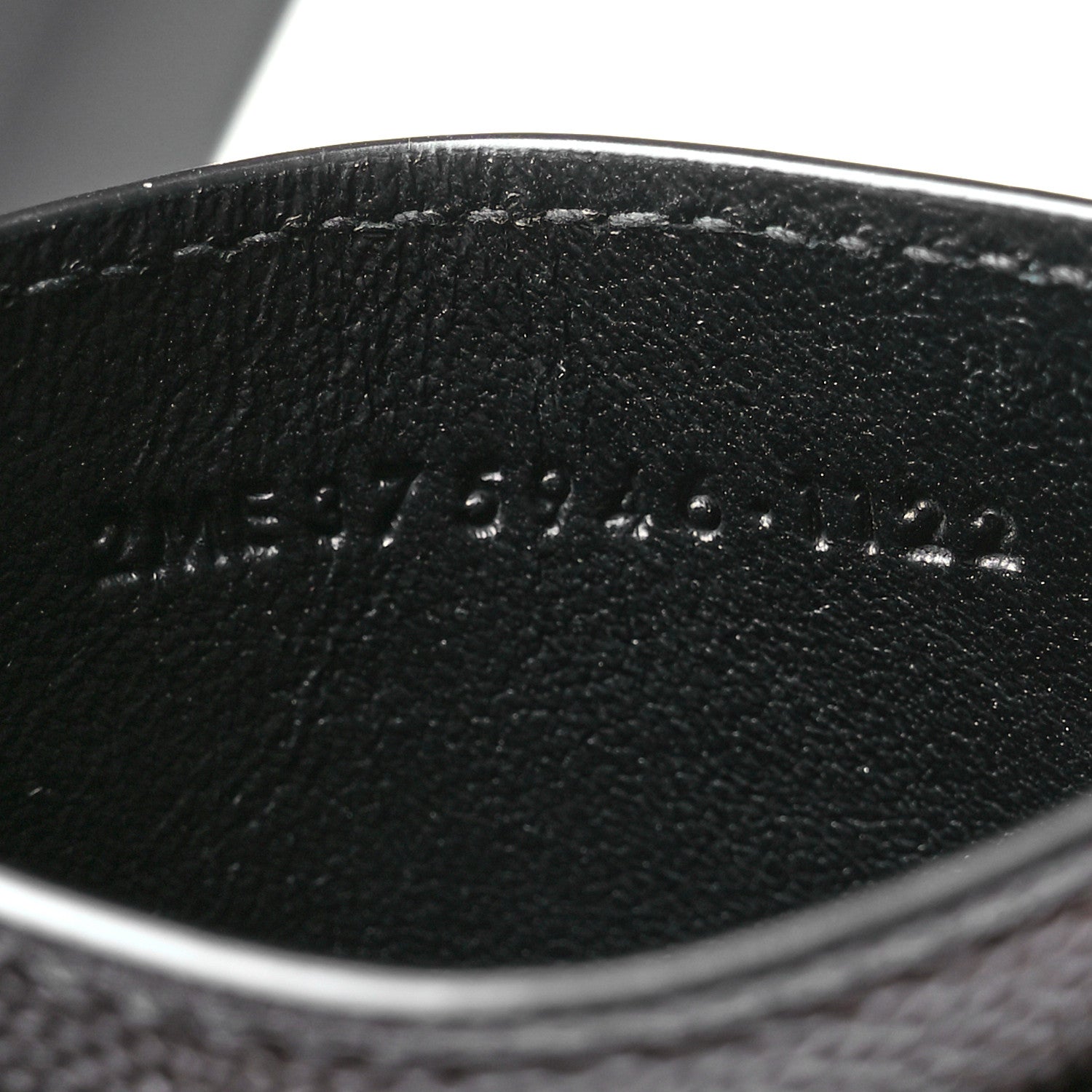 Saint Laurent Grain De Poudre Card Case Black 7 of 8