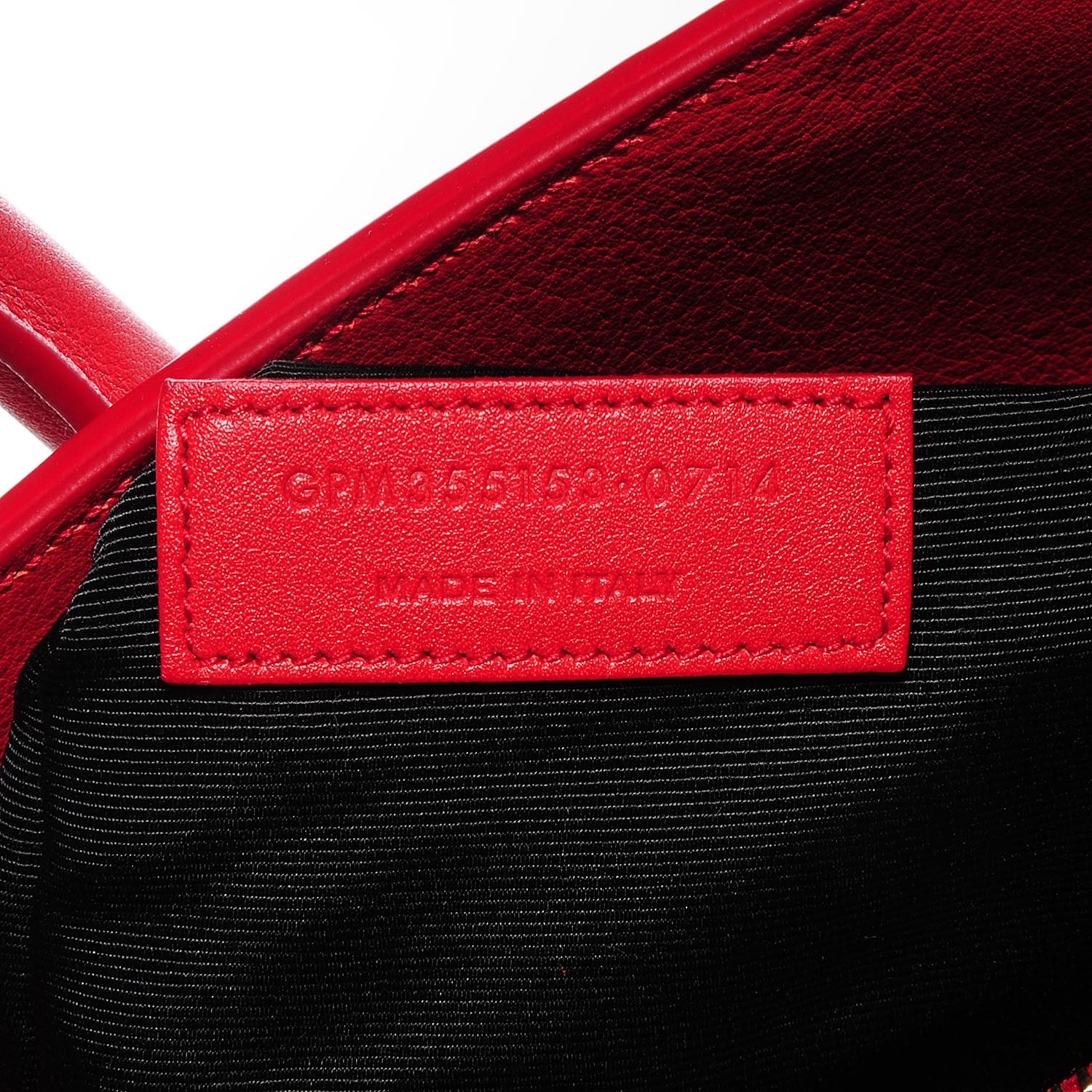 Saint Laurent Calfskin Small Sac De Jour Lipstick Red 7 of 9