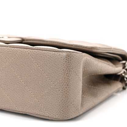 Chanel Caviar Quilted Medium Double Flap Taupe 10 of 10
