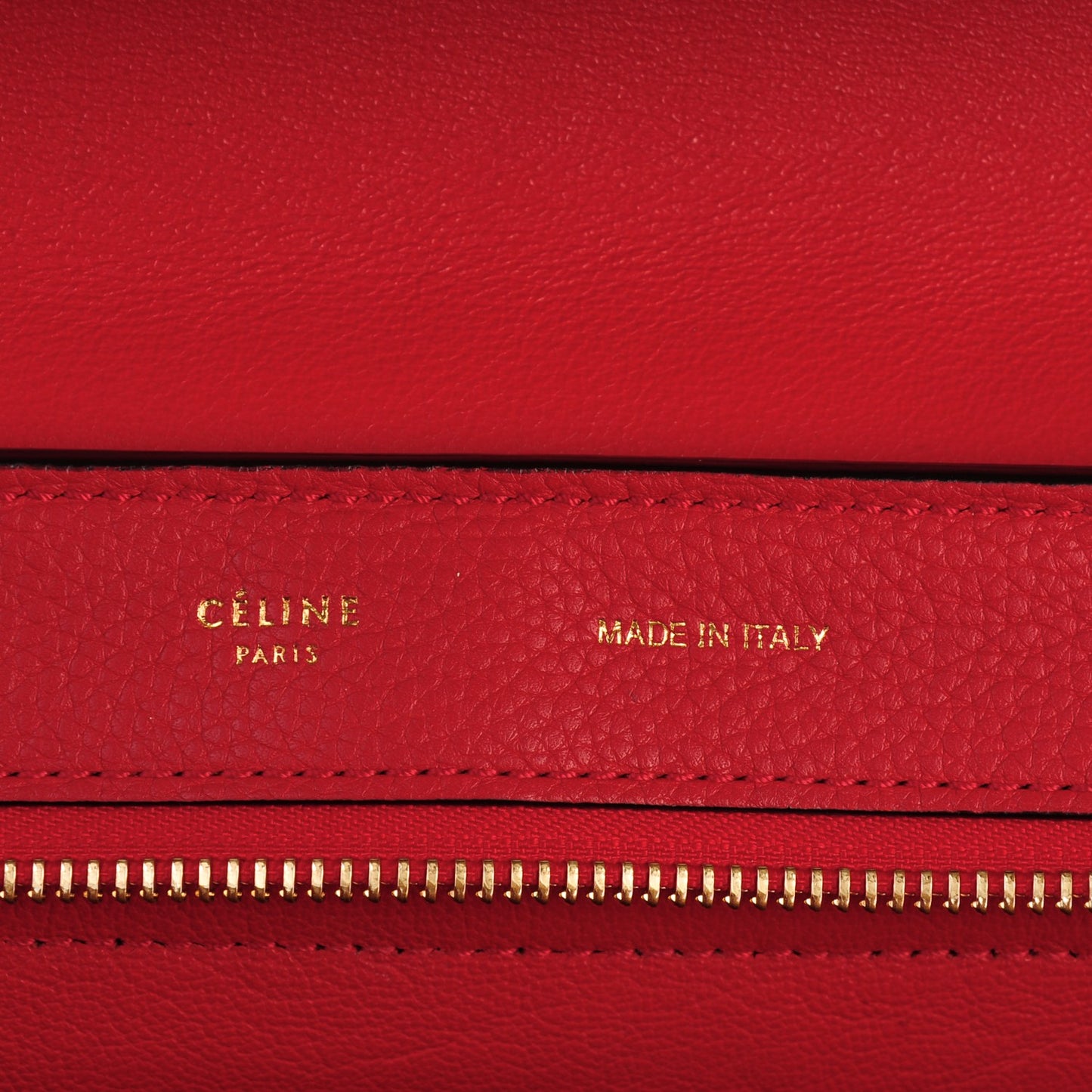Drummed Calfskin Suede Medium Trapeze Coquelicot
