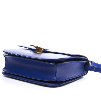 Celine Liege Calfskin Medium Classic Box Flap Bag Indigo 6 of 9