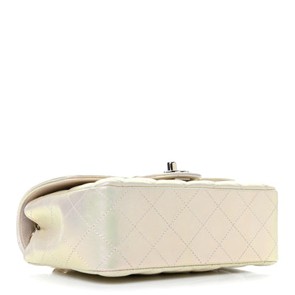 Chanel Iridescent Lambskin Quilted Mini Rectangular Flap Ivory 5 of 8