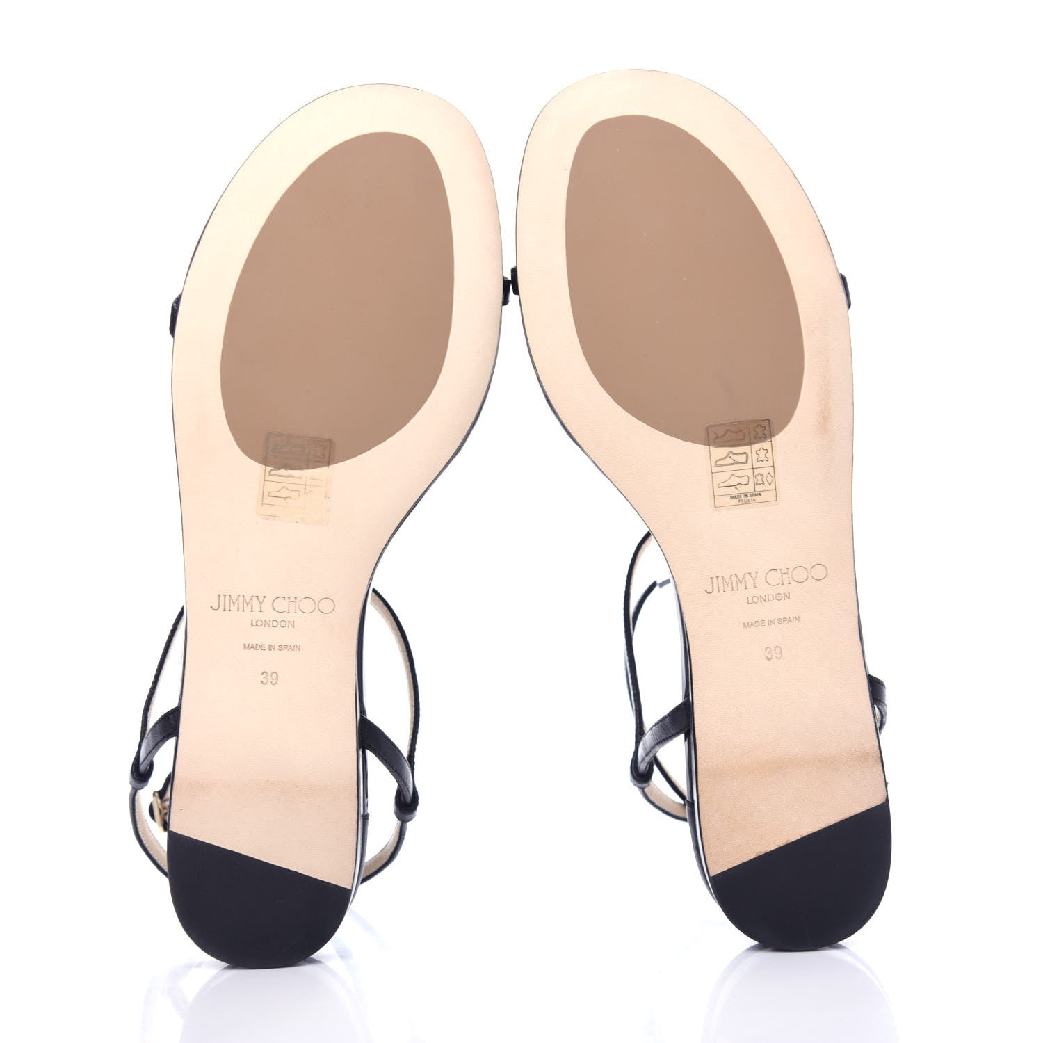 Jimmy Choo Nappa Patent Alodie Flat Sandals 39 Black 6 of 10