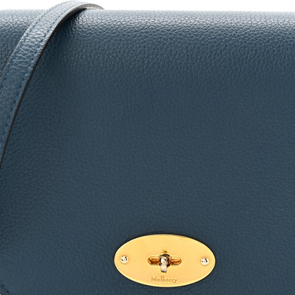 Mulberry Small Classic Grain Calfskin Small Darley Satchel Blue 7 of 10
