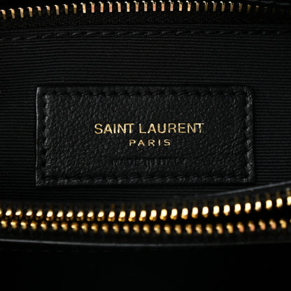 Saint Laurent Calfskin Y Quilted Monogram Medium Loulou Chain Satchel Black 6 of 8