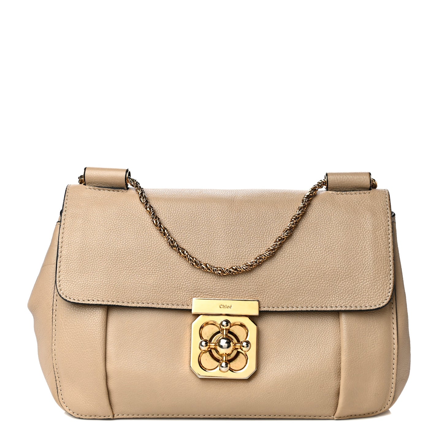 Goatskin Medium Elsie Shoulder Bag Dove