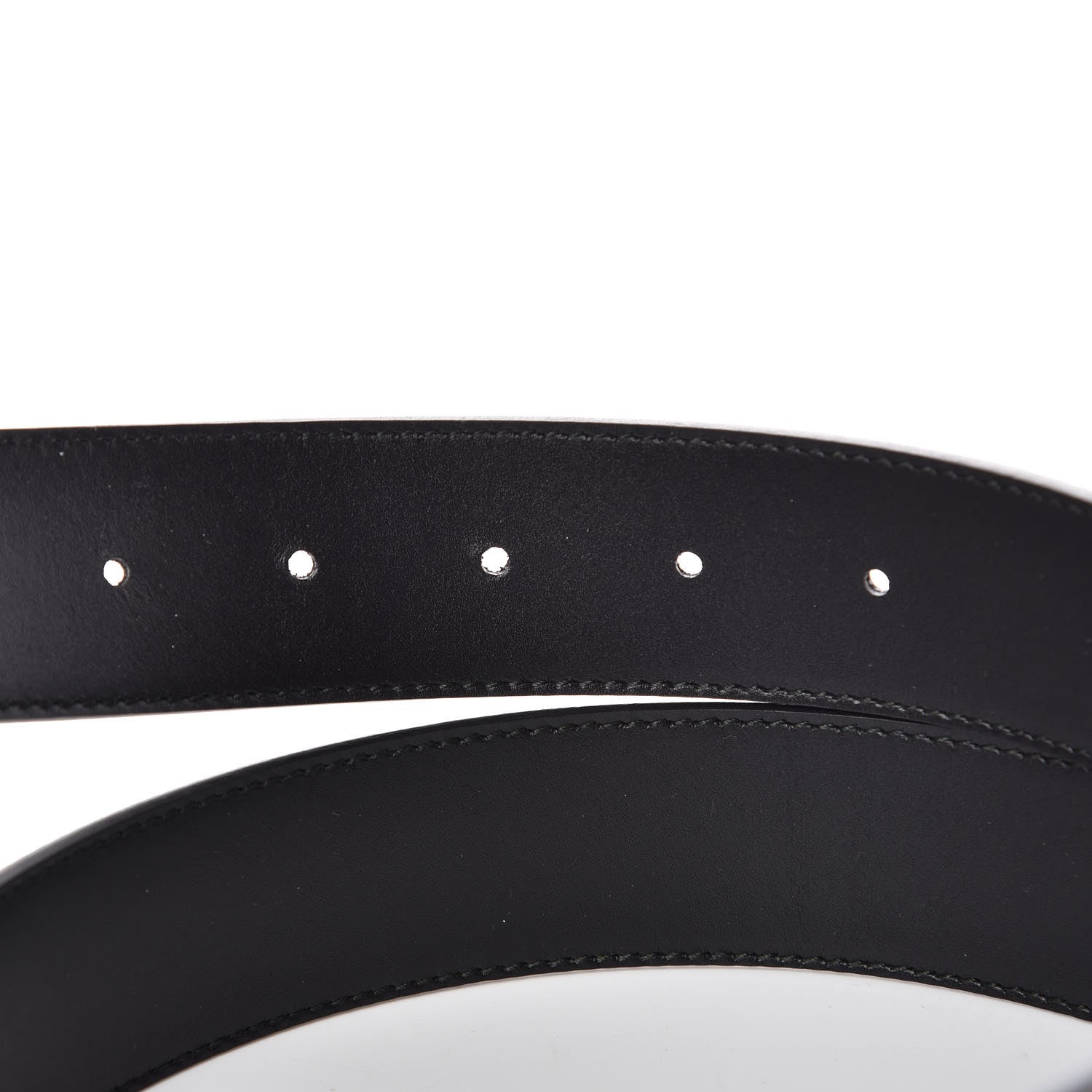 Gucci GG Supreme Monogram Selleria Interlocking G 37mm Belt 85 34 Beige Ebony Black 5 of 6
