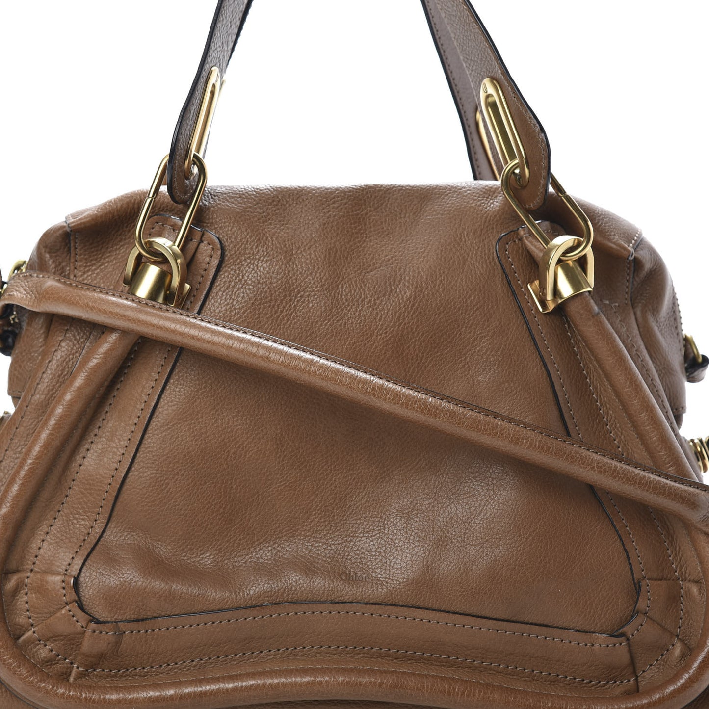 Calfskin Large Paraty Speculoos Brown