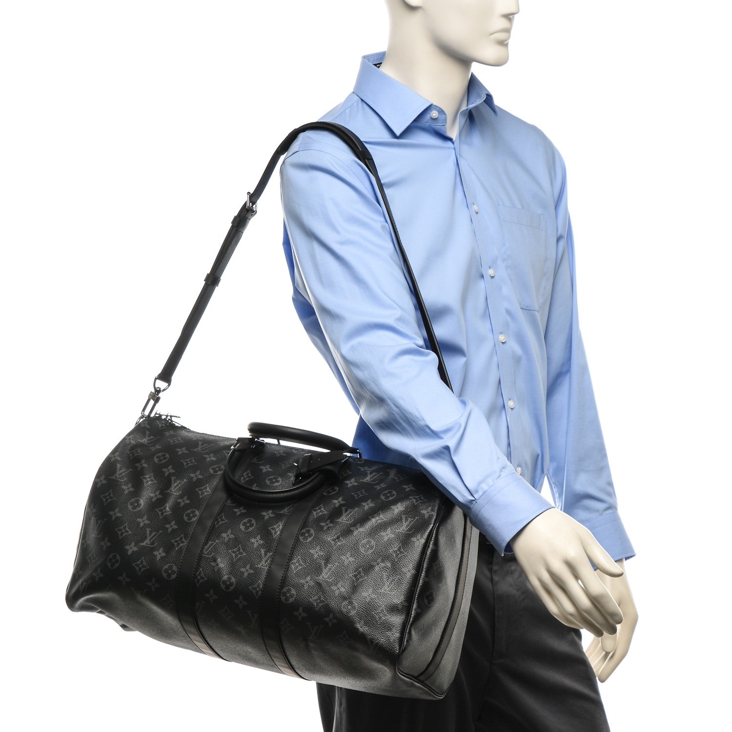 Louis Vuitton Monogram Eclipse Keepall Bandouliere 45 2 of 7