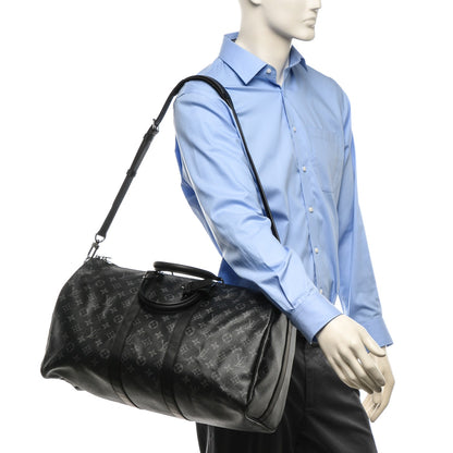 Louis Vuitton Monogram Eclipse Keepall Bandouliere 45 2 of 7