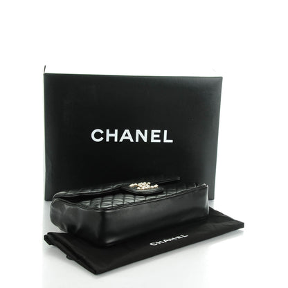 Chanel Lambskin Quilted Medium Westminster Pearl Flap Black 4 of 7