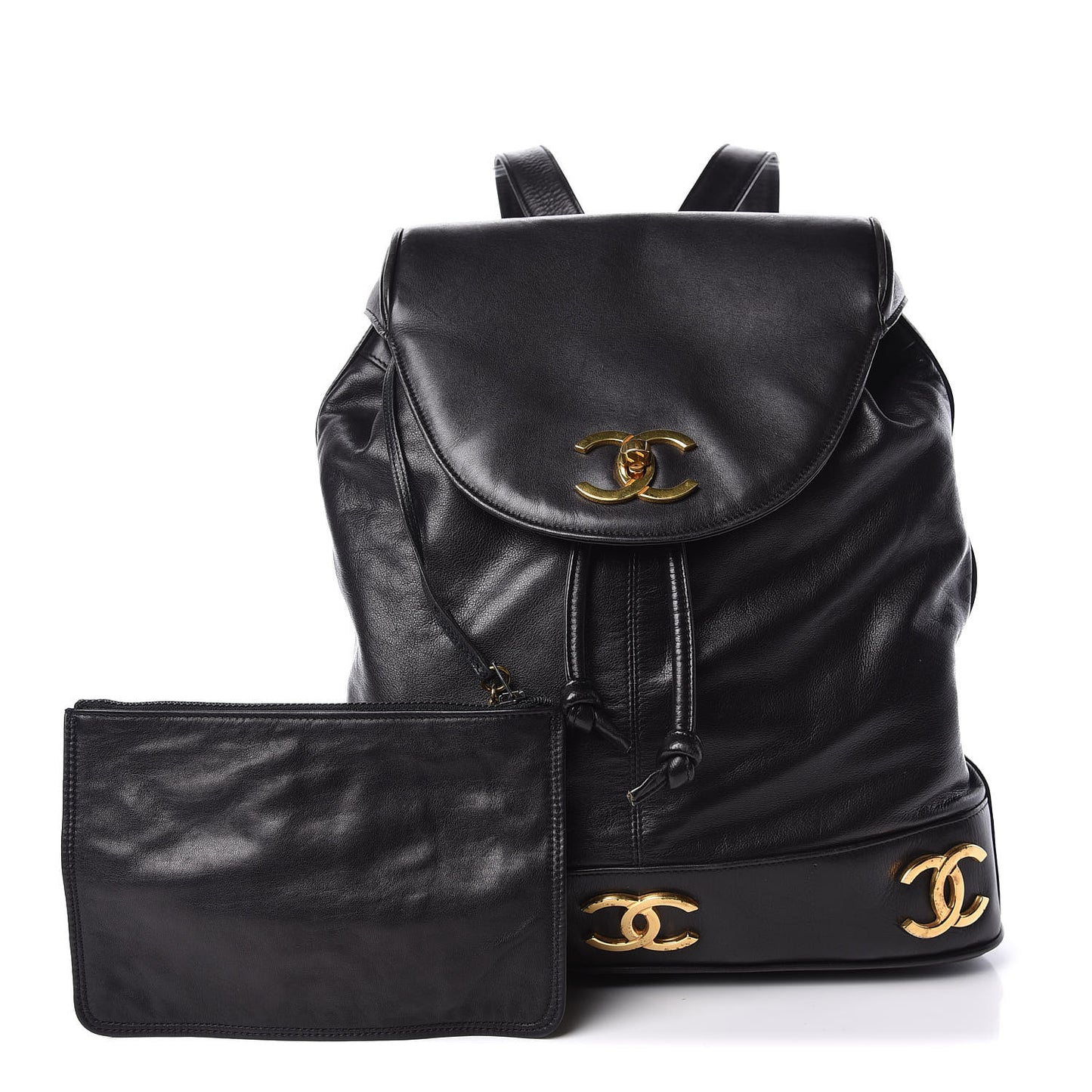 Lambskin CC Backpack Black