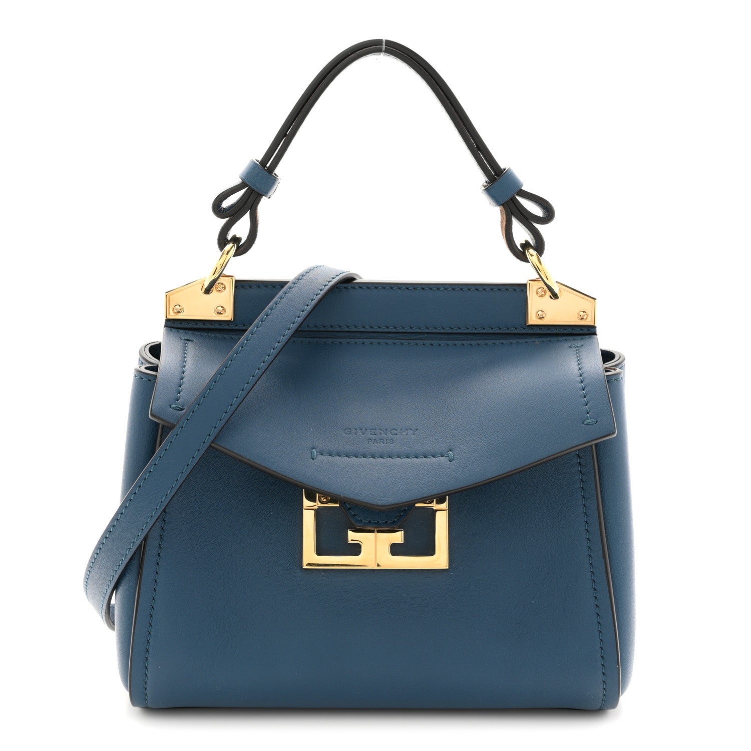 Givenchy Calfskin Mini Mystic Shoulder Bag Navy 1 of 10