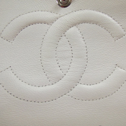 Chanel Caviar Quilted Medium Double Flap White 8 of 11