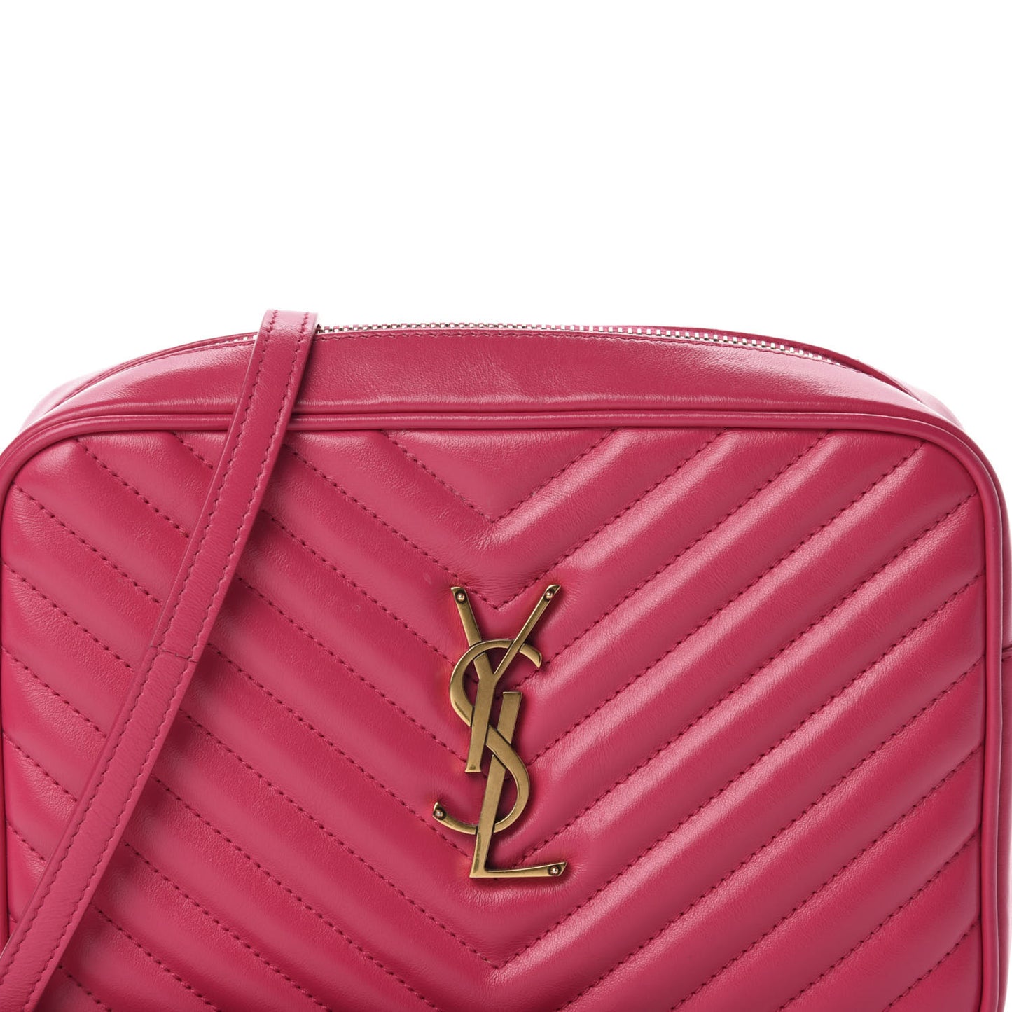 Calfskin Matelasse Monogram Lou Camera Bag Fuxia