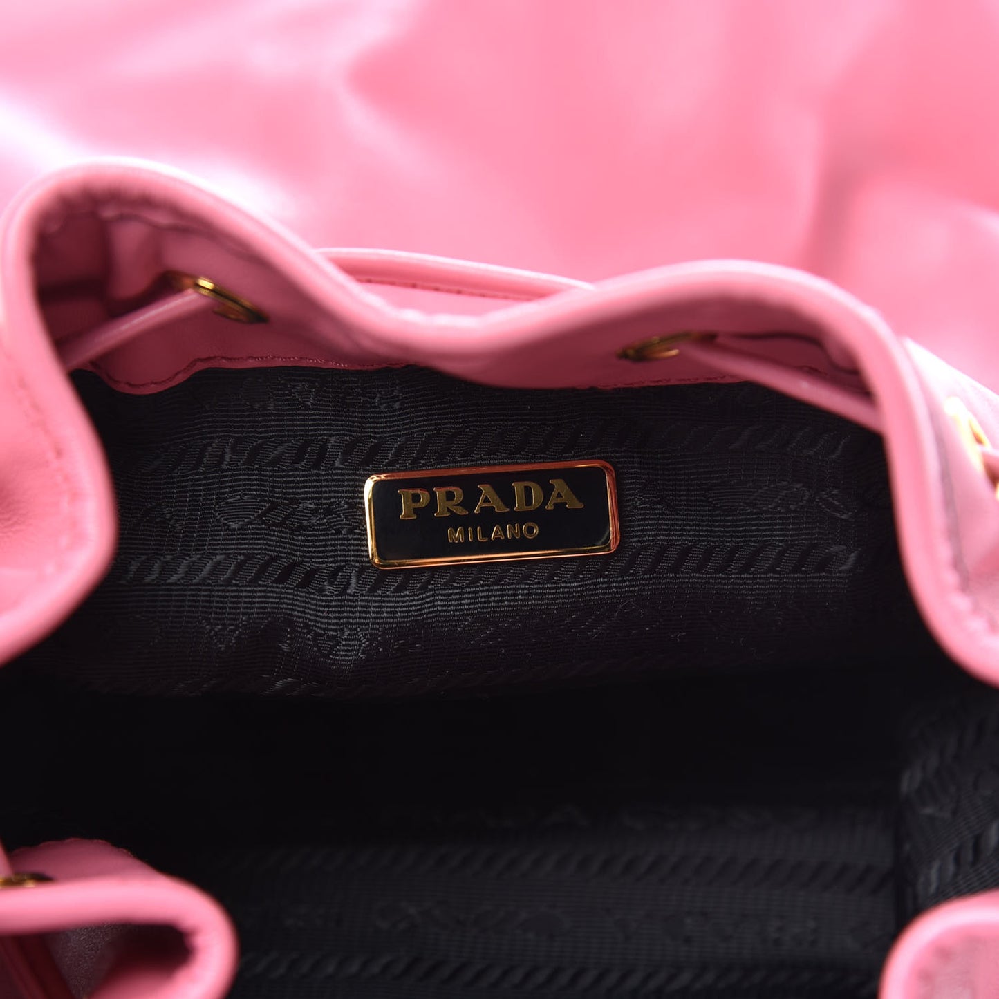 Soft Calfskin Saffiano Mini Bucket Crossbody Bag Peonia