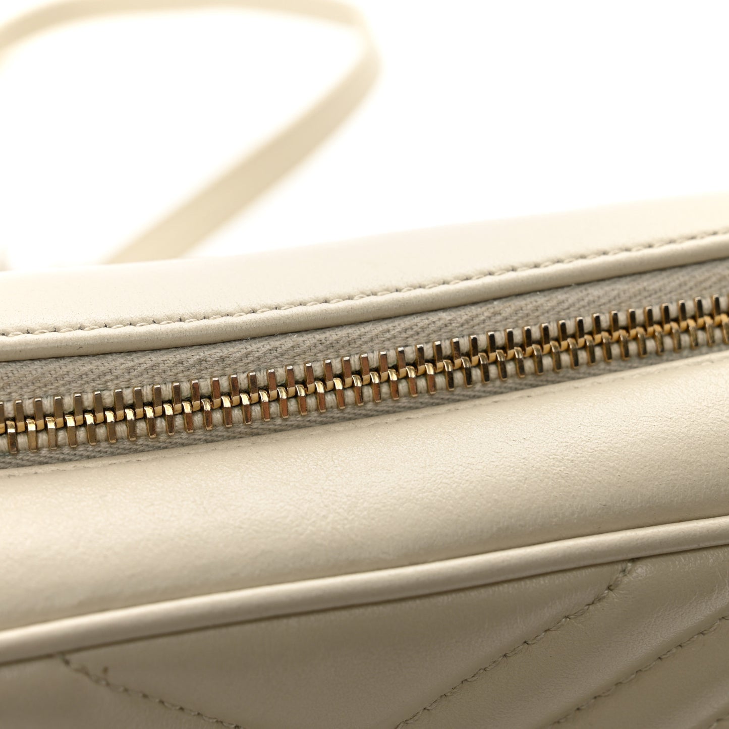 Calfskin Matelasse Monogram Lou Camera Bag Crema Soft