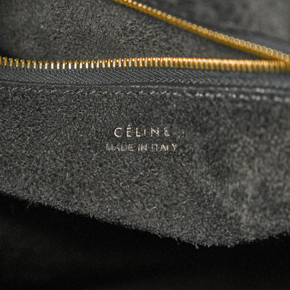 Celine Soft Grained Calfskin Sangle Bucket Bag Black 7 of 13