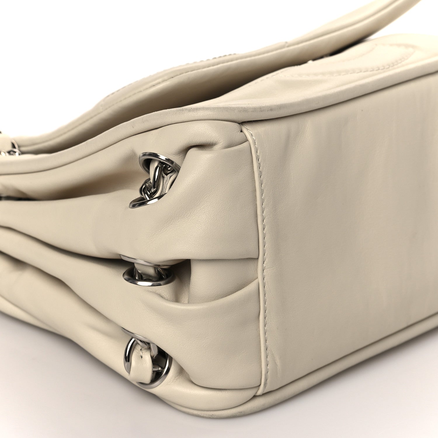 Chanel Calfskin Timeless Accordion Flap White 7 of 8