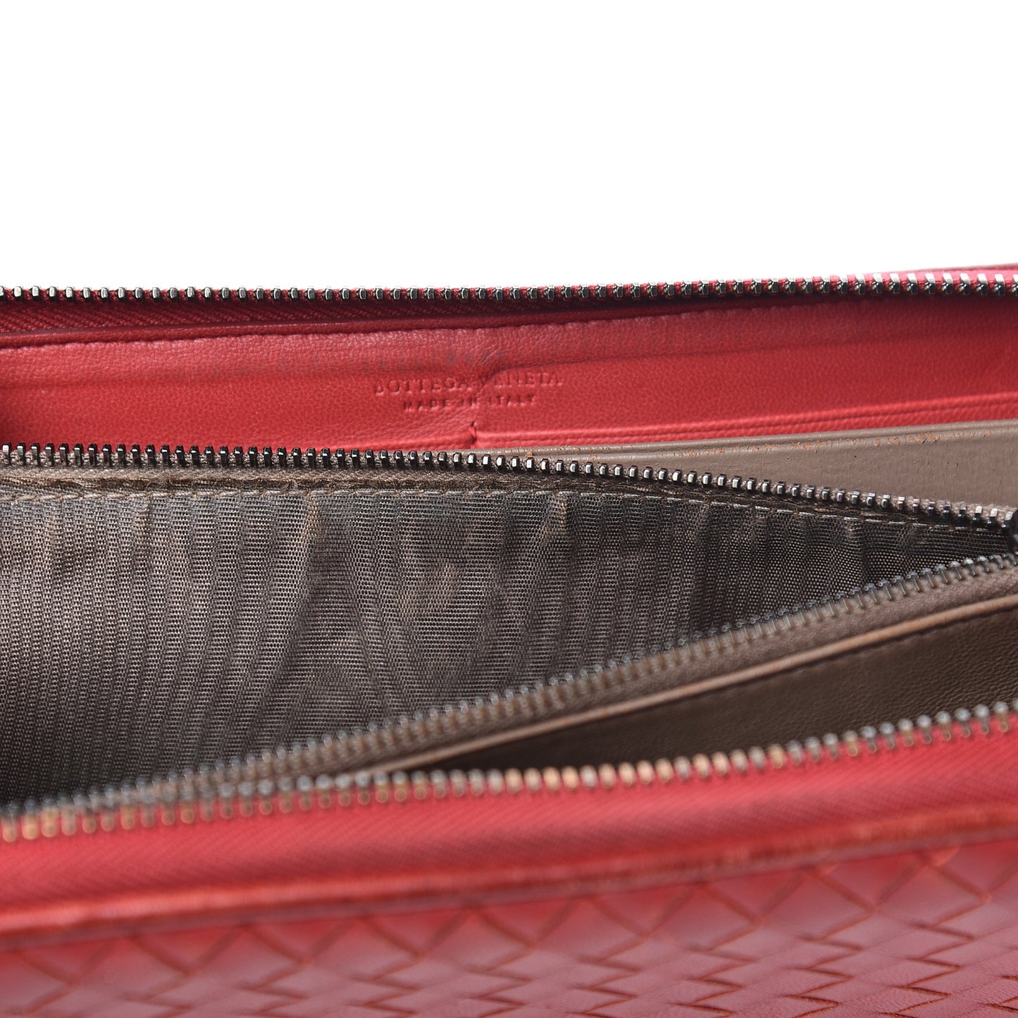 Nappa Intrecciato Zip Around Wallet