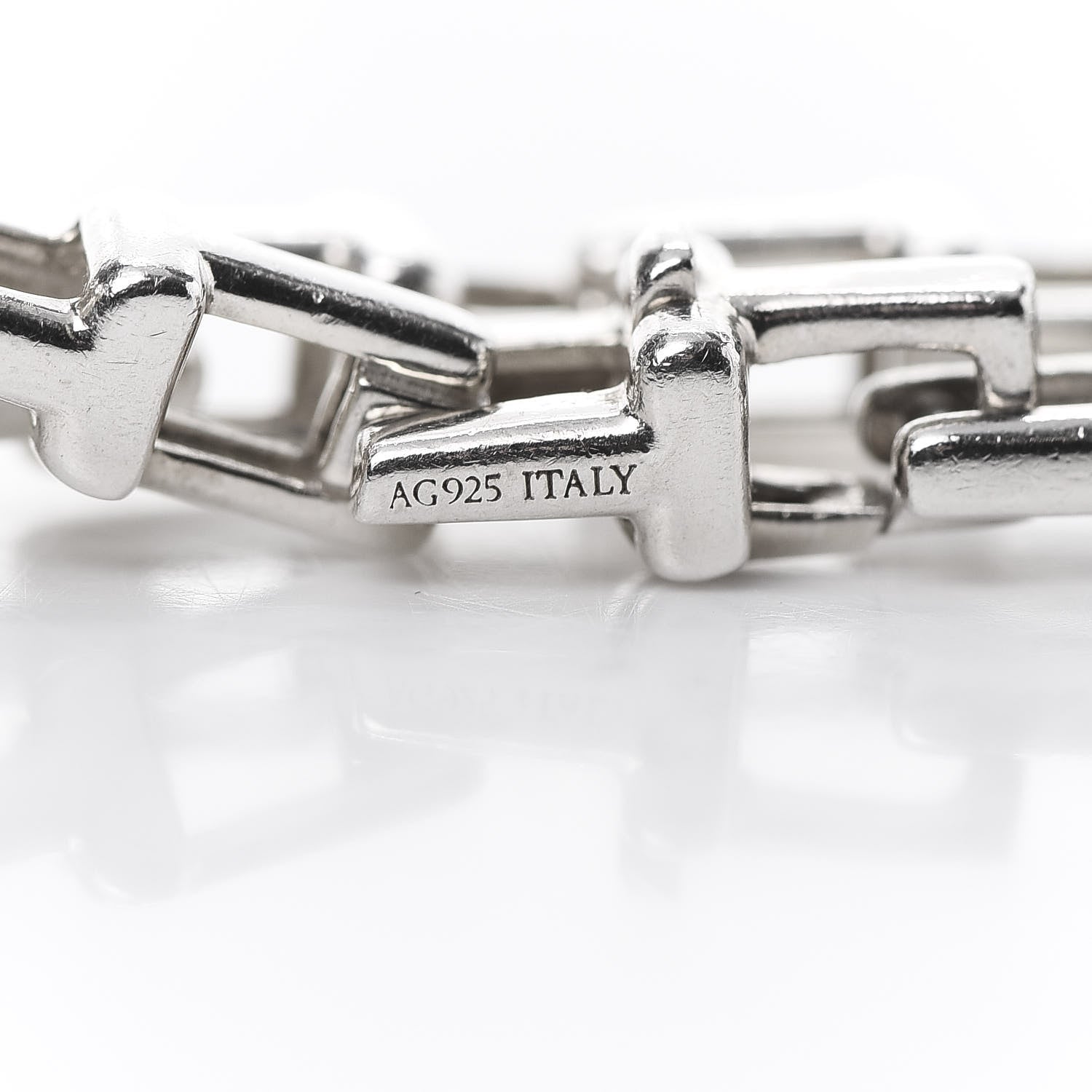 Tiffany Sterling Silver Narrow T Chain Bracelet 4 of 6