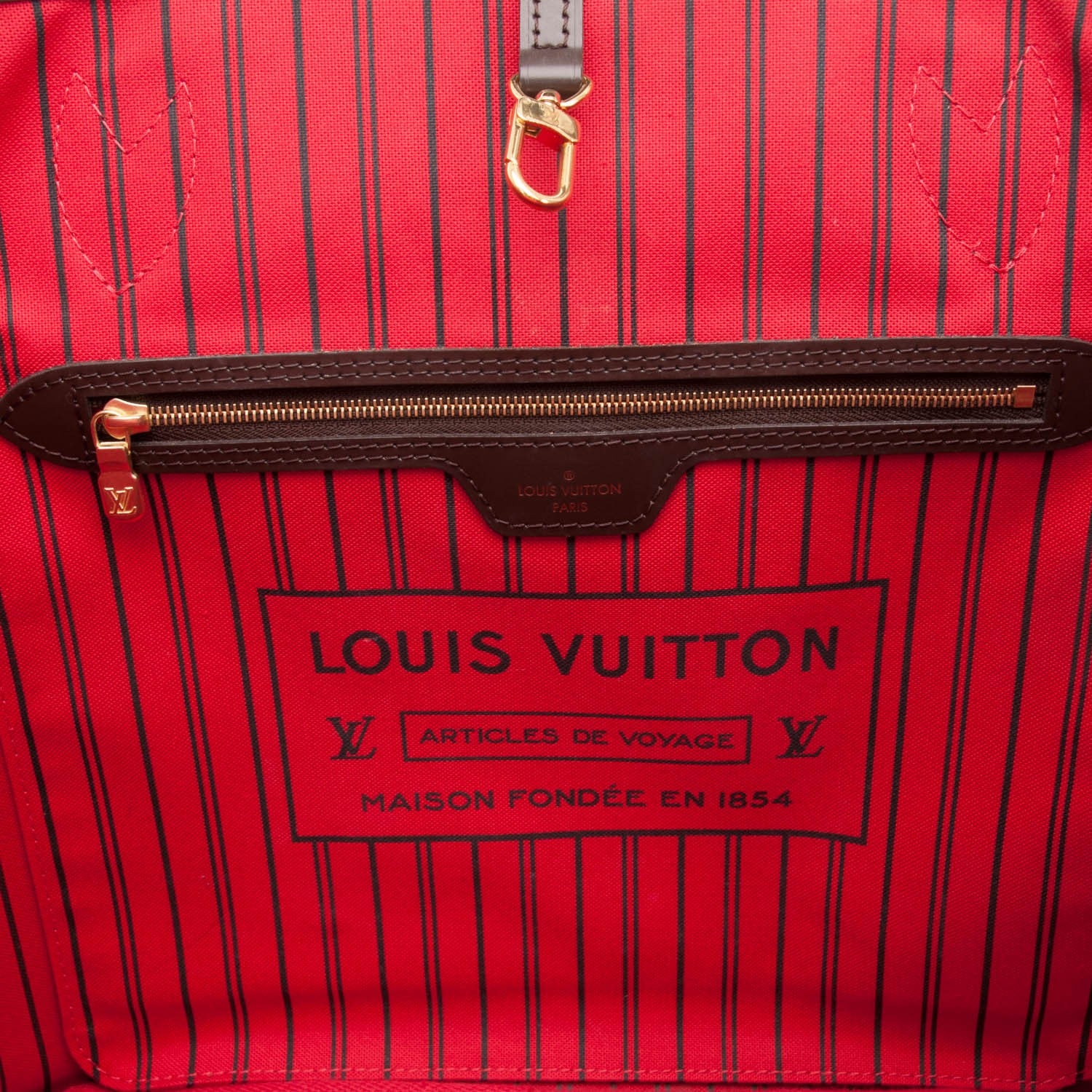 Louis Vuitton Damier Ebene Neverfull MM 6 of 9