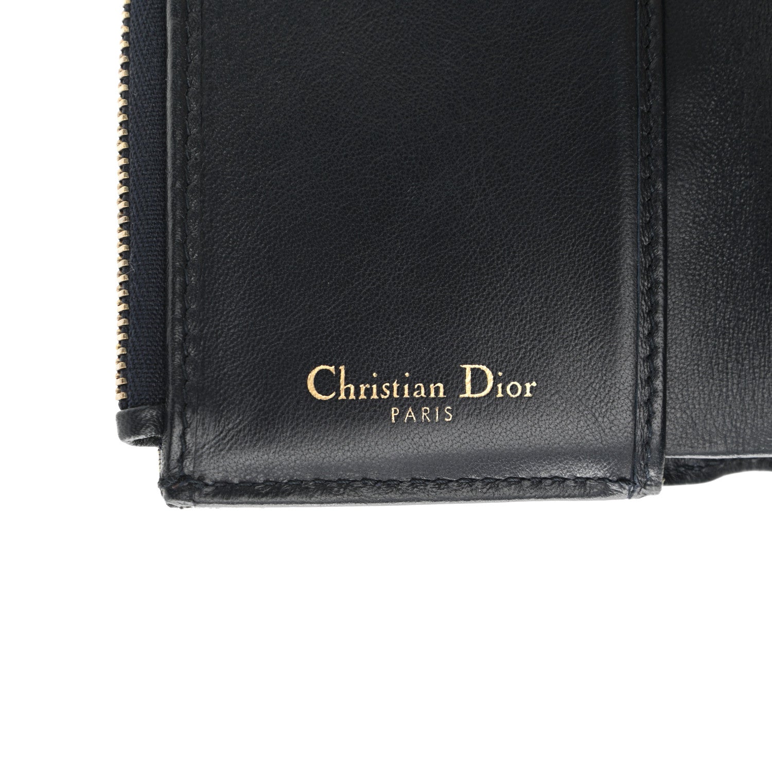 Christian Dior Oblique Saddle Lotus Wallet Blue 6 of 8