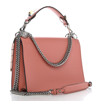 Fendi Vitello Liberty Shiny Nappa Lace Up Bow Kan I Shoulder Bag Macaron Confetto 3 of 9