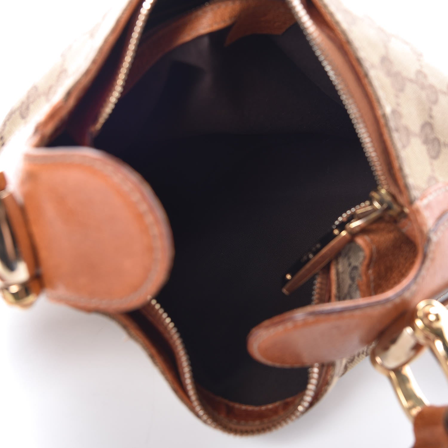 Gucci Monogram Creole Hobo Tobacco 5 of 22