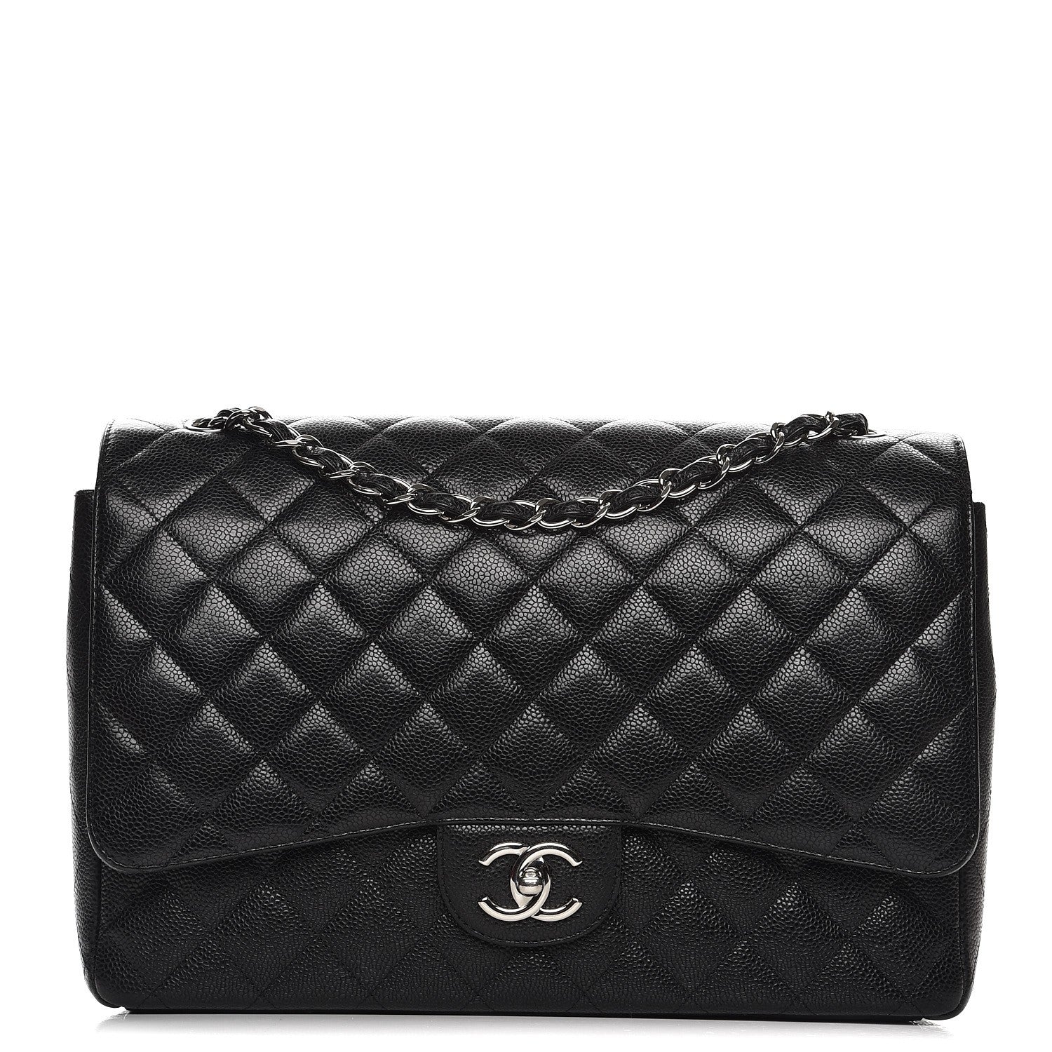 Chanel Caviar Quilted Maxi Double Flap Black 1 of 10