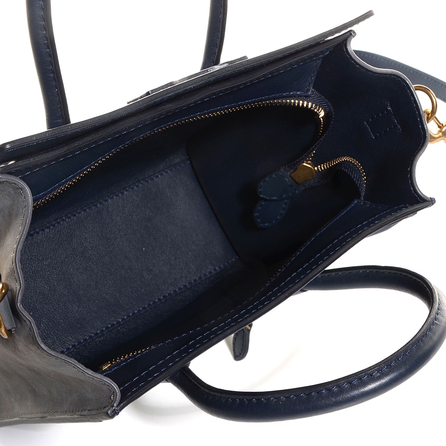 Celine Nubuck Smooth Calfskin Nano Tri-Color Luggage 5 of 8