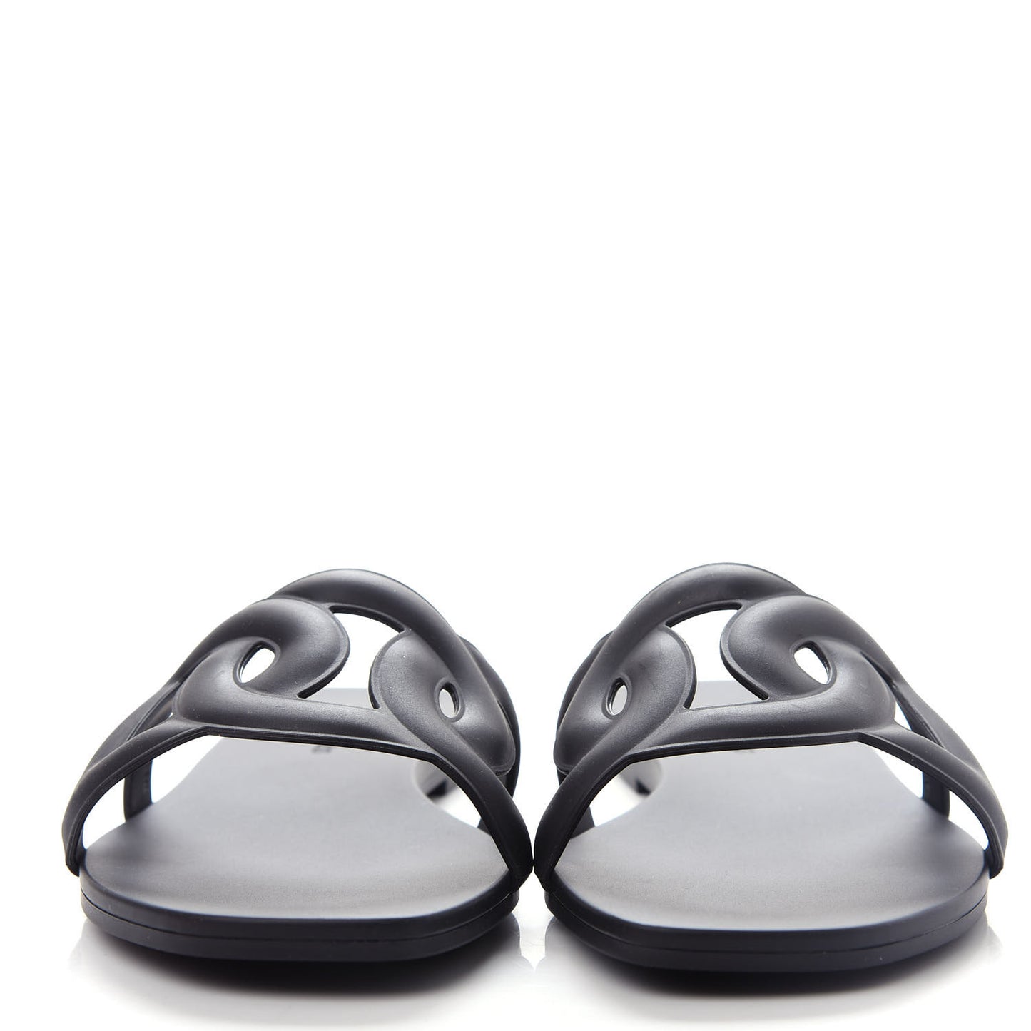 Rubber Aloha Sandals 37 Black