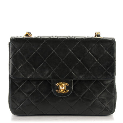 Chanel Lambskin Quilted Small Single Flap Black 1 of 9